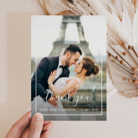 foto de agradecimiento de boda de marco blanco