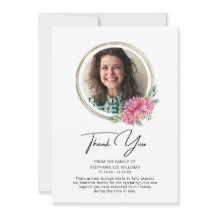 Foto de agradecimiento de pésame Funeral duelo