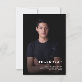 Foto de agradecimiento para la graduación de chico