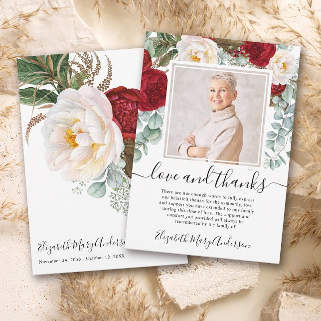 Foto de agradecimiento por fallecimiento floral bl (Subido por el creador)