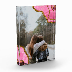 Foto de amigos familiares de Geode Purpurina Pink