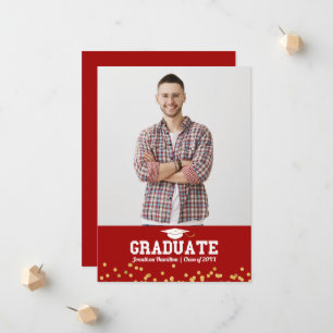 Foto de anuncio de graduación de escuela secundari
