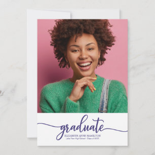 Foto de anuncio de graduación de escuela secundari