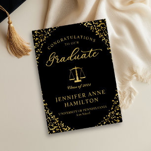 Foto de anuncio de graduación elegante de la facul