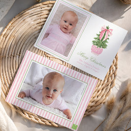 Foto de árbol de Navidad de Bow Ginger Jar