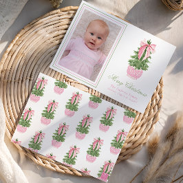 Foto de árbol de Navidad de Bow Ginger Jar