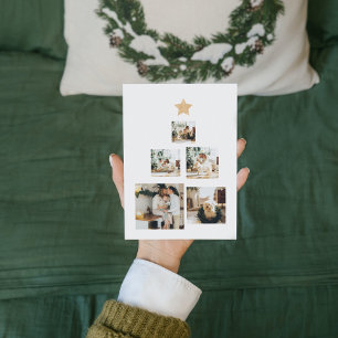 Foto de árbol de Navidad familiar moderno con estr