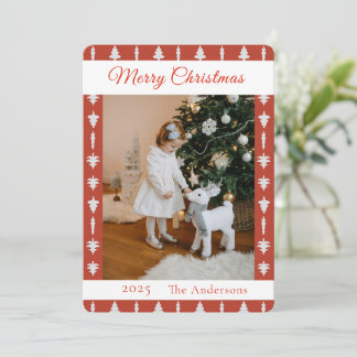 Foto de árbol de Navidad rojo y blanco 