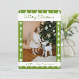Foto de árbol de Navidad verde y blanco