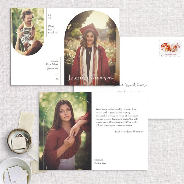 Foto De Arco 2 Entonces Y Ahora Invitación De Grad (Subido por el creador)