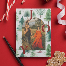 Foto de Arco de Árboles de Navidad Alegría Roja