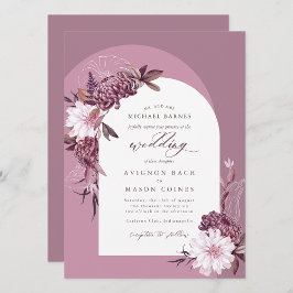 Foto de arco floral de lavanda bohemiana en inglés