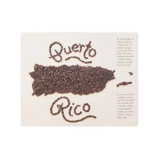 Foto de arte de café de Puerto Rico (Anverso)