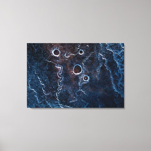 Foto de arte de resumen de hielo azul oscuro (Anverso)