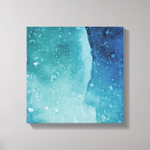 Foto de arte de resumen de hielo turquesa