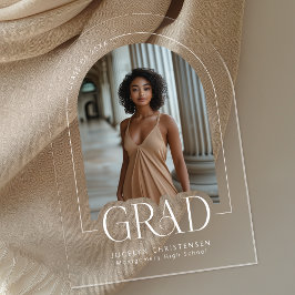 Foto de arte moderno Invitación de grad acrílico