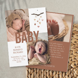 Foto de Baby Shower de anuncio de nacimiento Graci