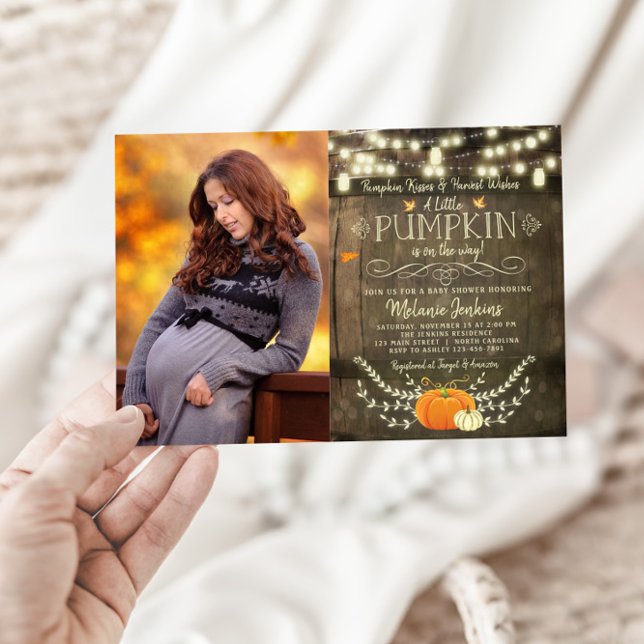 Foto de Baby Shower de la invitación a la calabaza (Subido por el creador)