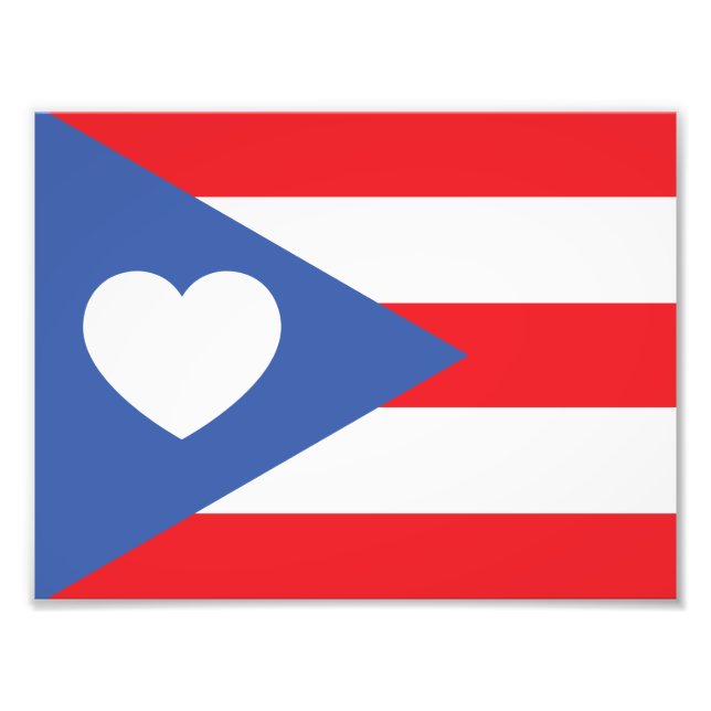 Foto de bandera de Puerto Rico (Frente)