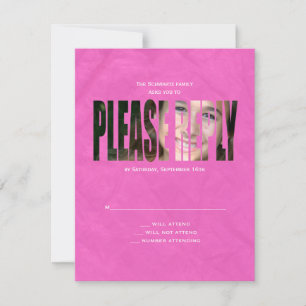 Foto de Bat Mitzvah Tarjeta de respuesta RSVP en r
