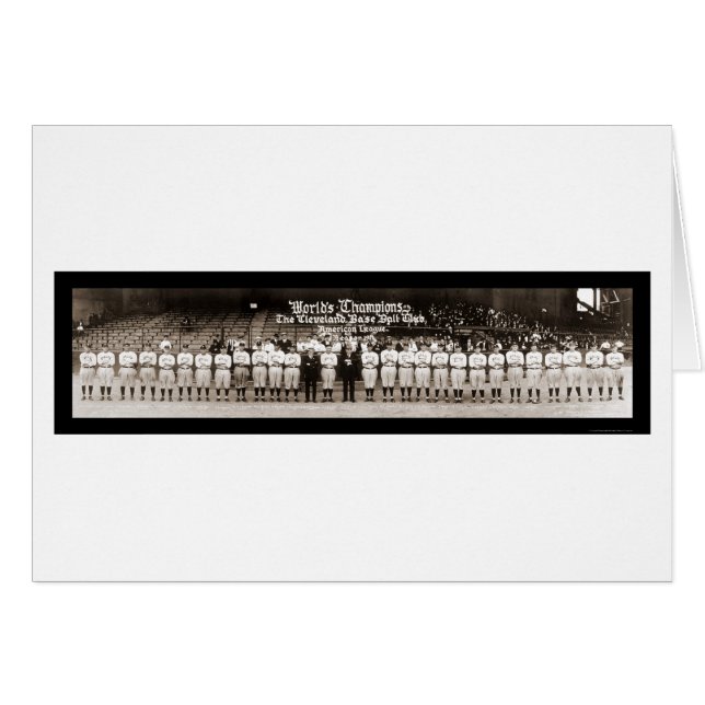 Foto de Béisbol Indios de 1921 (Anverso (Horizontal))