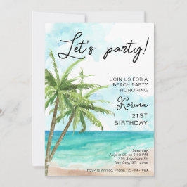 Foto de Blue Beach Invitación al cumpleaños número