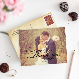 Foto de boda de agradecimiento con floritura rústi