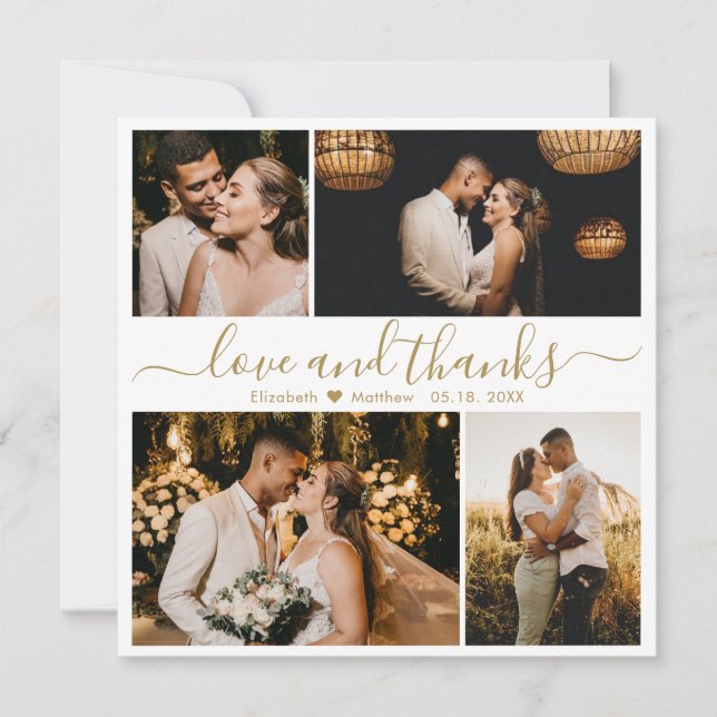 Foto de Boda de guiones de amor y agradecimiento (Anverso)