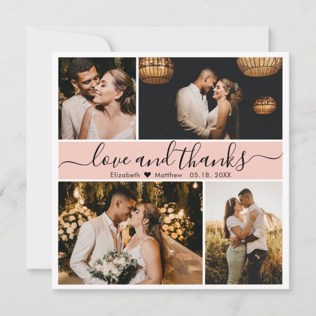 Foto de Boda de guiones de amor y agradecimiento (Anverso)