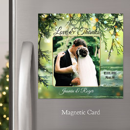 Foto De Boda De Playa Gracias Tarjeta Magnética