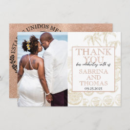 Foto de boda en Puerta Vallarta con agradecimiento