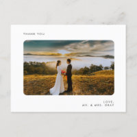 Foto de boda Gracias Tarjeta Post