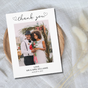 Foto de boda Gracias Tarjeta Post