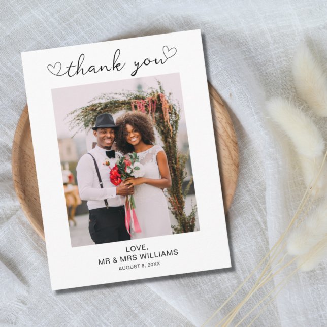 Foto de boda Gracias Tarjeta Post (Subido por el creador)
