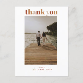 Foto de boda Gracias Tarjeta Post