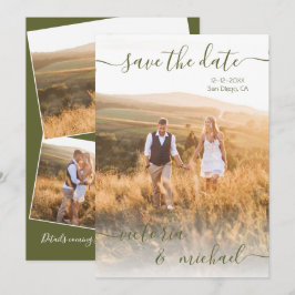Foto de Boda minimalista Guardar la invitación de 