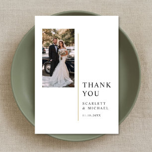 Foto de boda minimalista moderna con nota