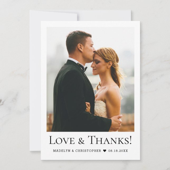 Foto de Boda Moderna Amor y Agradecimiento (Anverso)