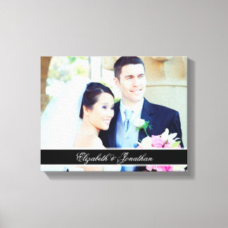 Foto de boda personalizada Arte de lienzo personal