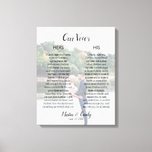 Foto de boda personalizada e impresión de lienzo d