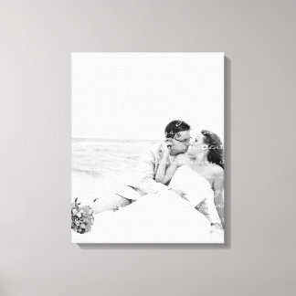 Foto de boda personalizada y arte de lienzo en let