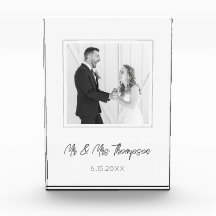 Foto de boda Sr & Sra Nombre Recuerdo de fecha