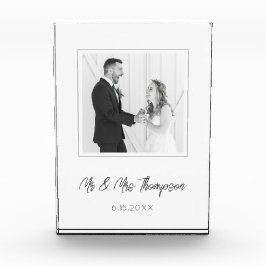 Foto de boda Sr & Sra Nombre Recuerdo de fecha