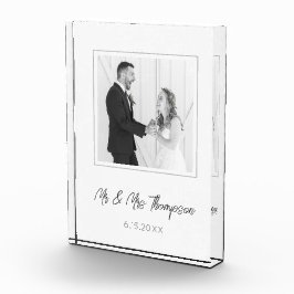 Foto de boda Sr & Sra Nombre Recuerdo de fecha