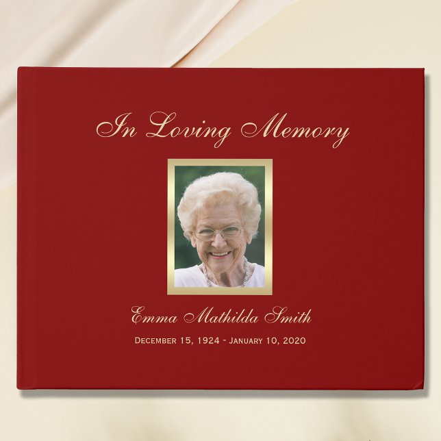 Foto de Borgoña o libro de invitados conmemorativo (Subido por el creador)