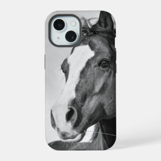 Foto de caballo Personalizable en blanco y negro