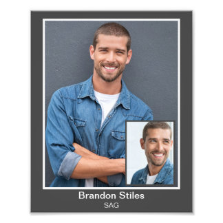 Foto de cabeza de actor de Borderline 8x10 Inserta