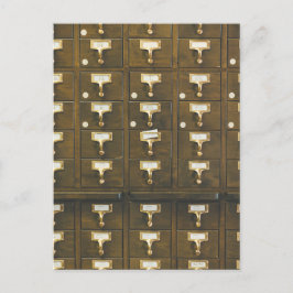 Foto de cajones de catálogo de tarjetas de bibliot