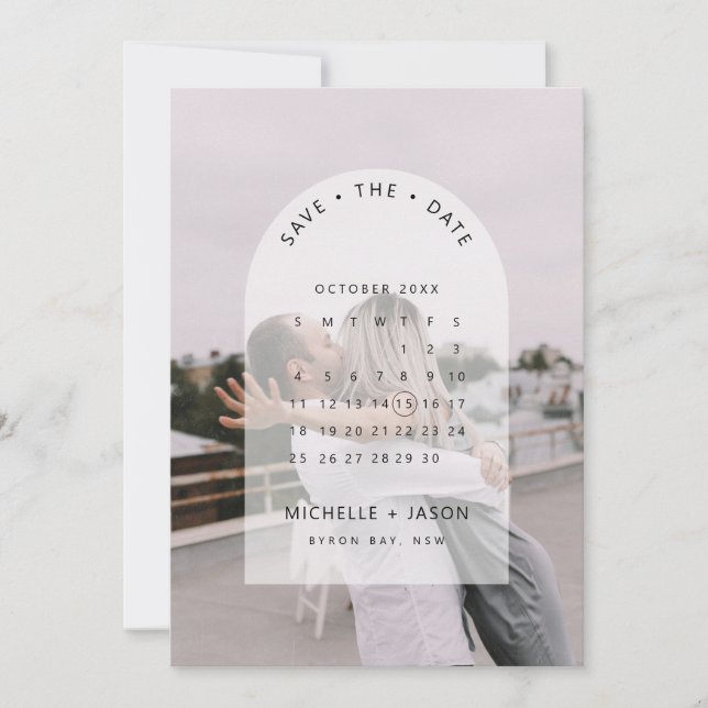 Foto de calendario de archivo Invitación de Save t (Anverso)