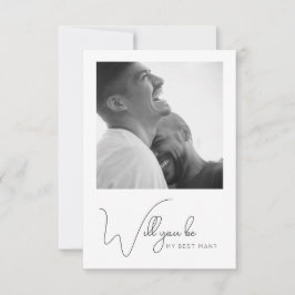 Foto de caligrafía de moda Mejor tarjeta de propue